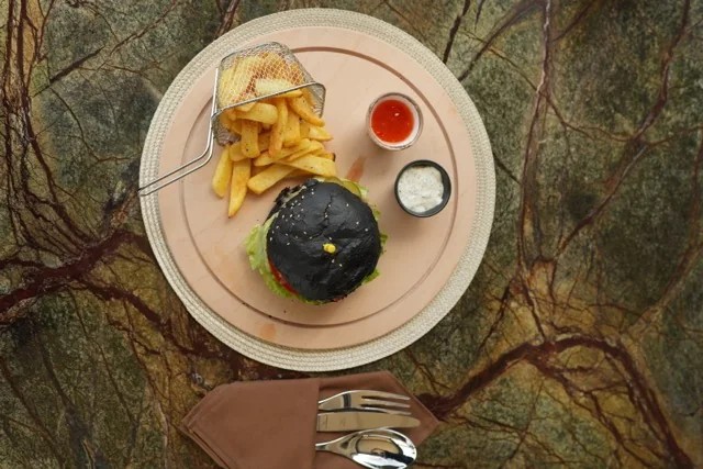 Fiaba Burger at Fiaba Brasserie