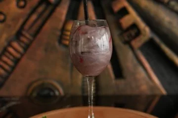 Cocktails served on a table at Fiaba Brasserie
