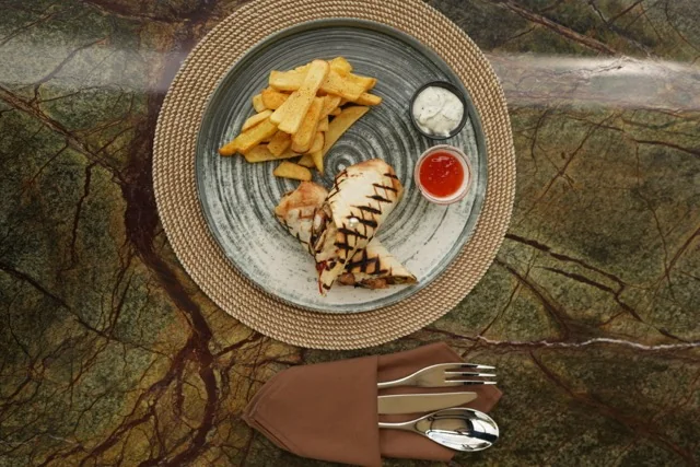 Chicken Wrap at Fiaba Brasserie